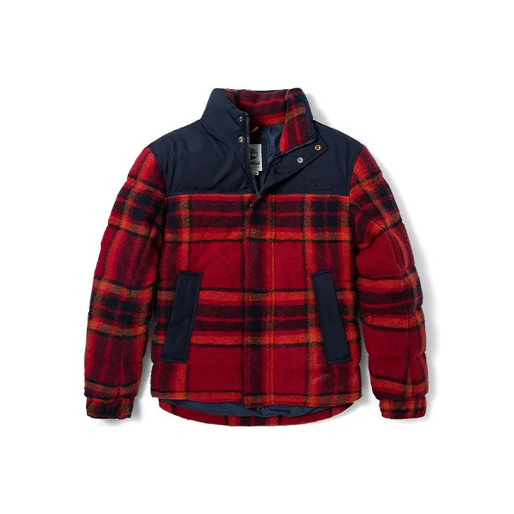 Timberland Colorblock Stand Collar Thickened Down Jacket Men's-0