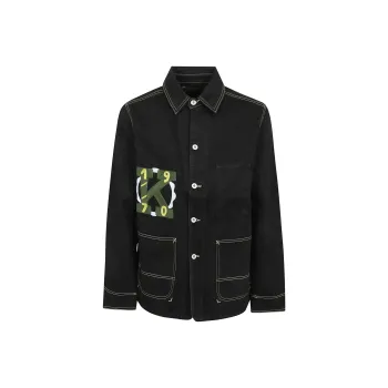 KENZO Graphic Printed Denim Jacket