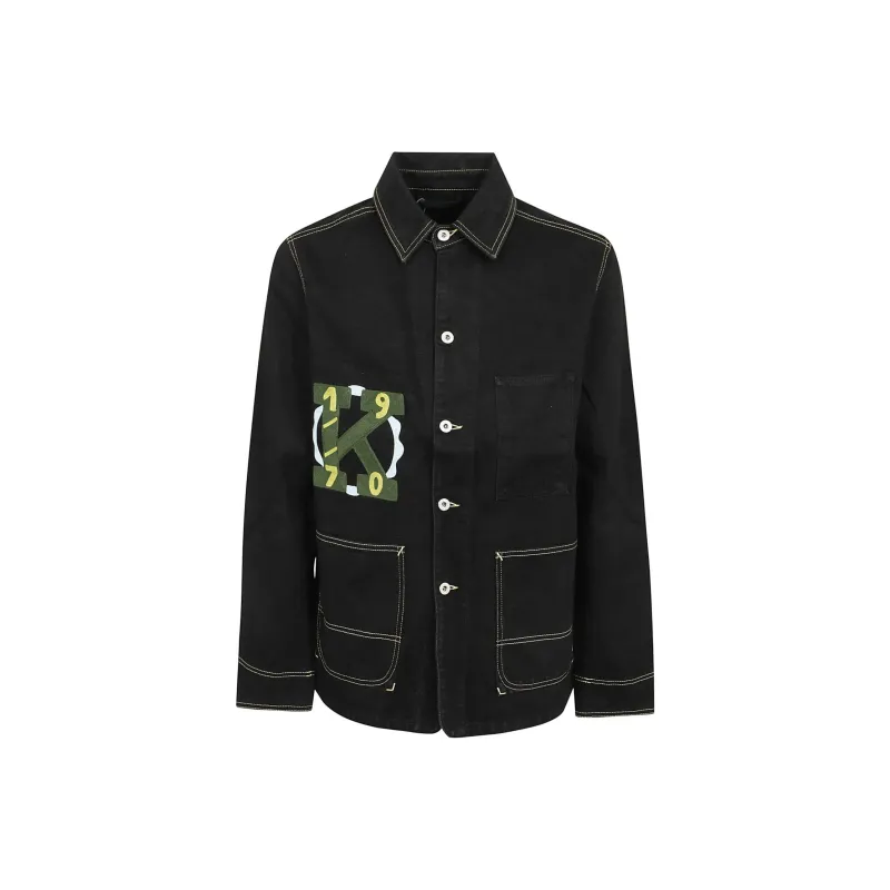 KENZO Graphic Printed Denim Jacket-0