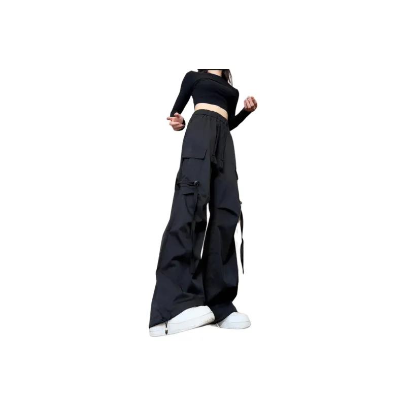TESTUNG Cargo Pants Unisex Black-0