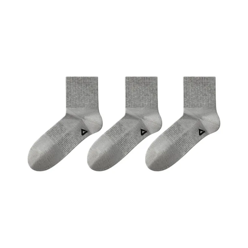 PEAK Mid Calf Socks Unisex White-3