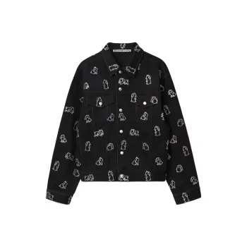 Alexander Wang Alexander Wang Year Of The Rabbit Capsule Collection Denim Jackets Unisex Black