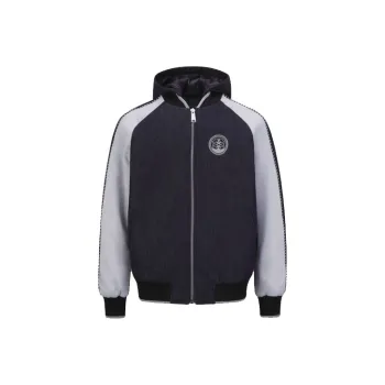 EVISU Puffer Jacket Men's Denim Blue/Black