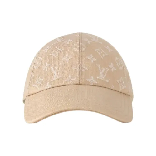 LOUIS VUITTON 100% Cotton, Cotton Baseball Caps Women's Beige