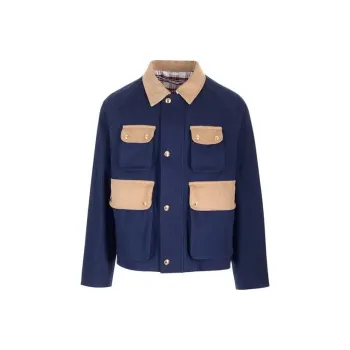 THOM BROWNE Corduroy Panelled Shirt Jacket