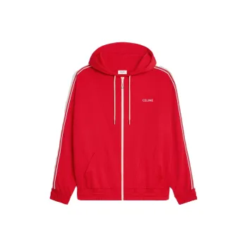 CELINE Tracksuit Jacket With CELINE Embroidery In Double Face Jersey