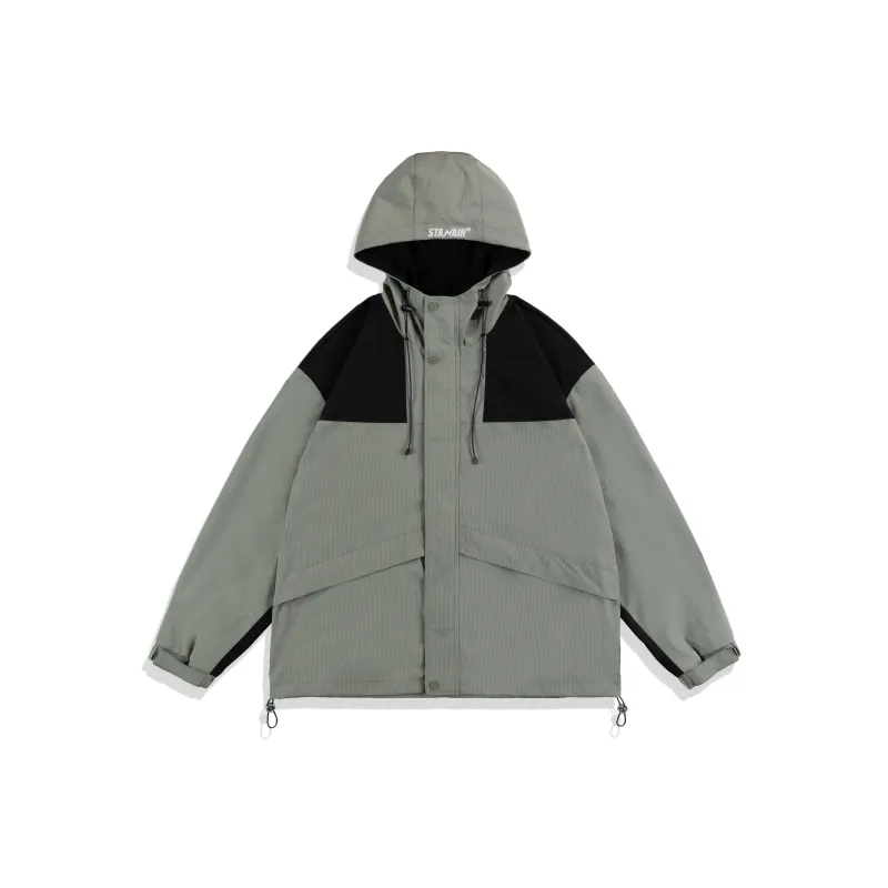 STANAIR Embroidery Sports Waterproof Windproof Hooded Jacket Unisex-0