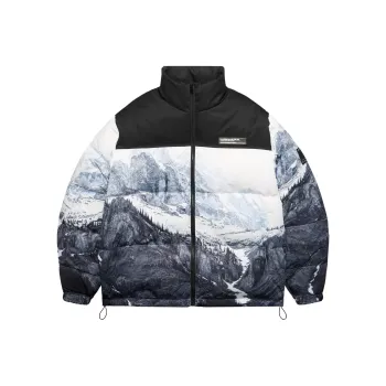 HARSH AND CRUEL Down Jacket Unisex Black