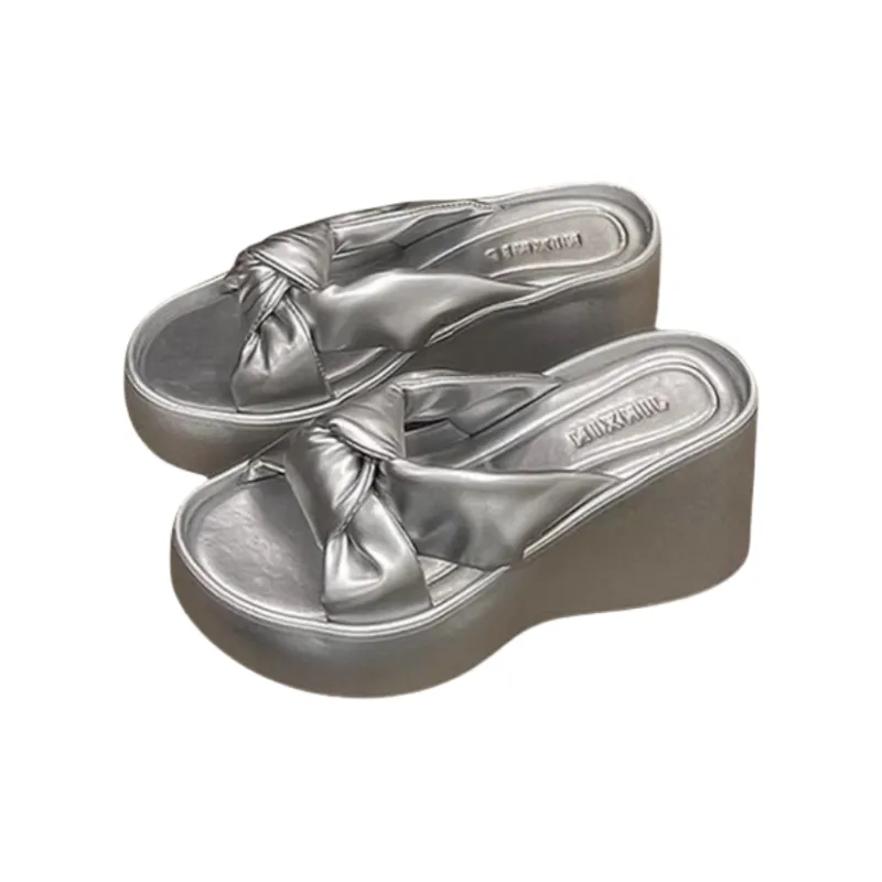 Meter Platform High Heel Slippers For Women's Summer Petite With Skirt, Perfect For Home Use-4