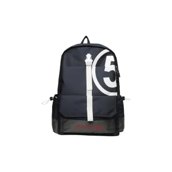 PULEWEI Canvas Bag Backpack Unisex Black/Gray/Blue