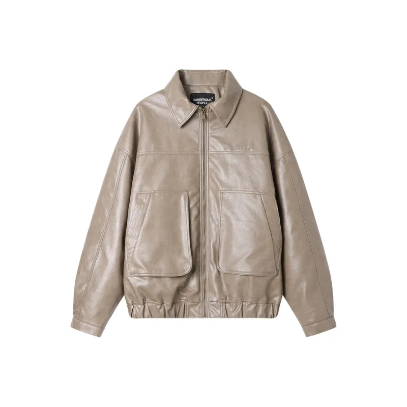 DANGEROUSPEOPLE Puffer Jacket Unisex Camel-0