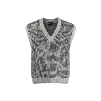 EMPORIO ARMANI FW22 Vest Men's Charcoal Gray