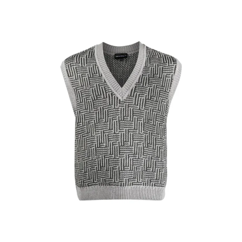 EMPORIO ARMANI FW22 Vest Men's Charcoal Gray-0