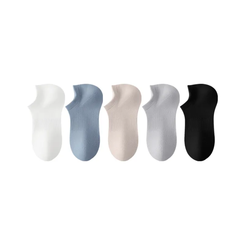SHIWAJI No Show Socks Men's 5 Pack-8