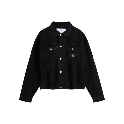 CALVIN KLEIN Denim Jacket Men's Denim Black