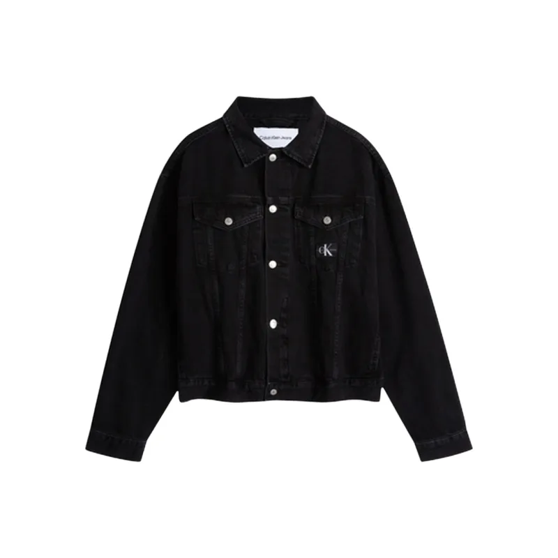 CALVIN KLEIN Denim Jacket Men's Denim Black-0