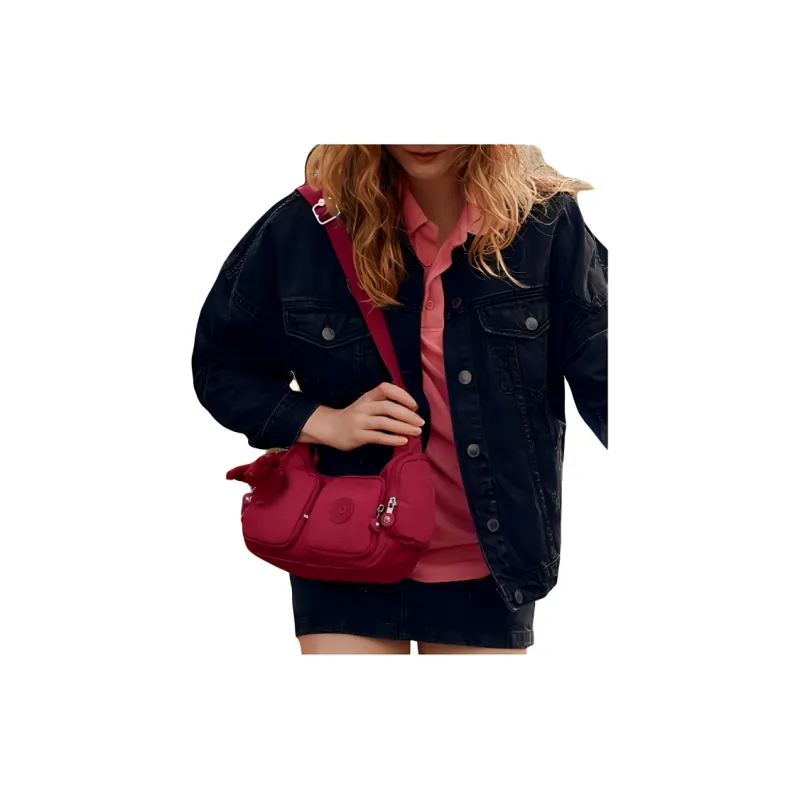 Kipling PU Crossbody Bag, Shoulder Bag Unisex Multicolor-2