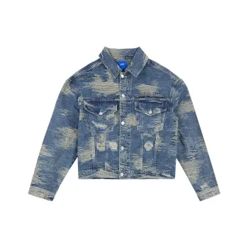 TSMLXLT Denim Jackets Men Light Denim Blue