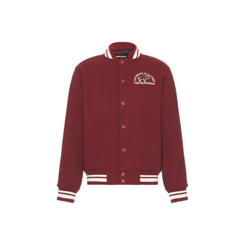 The Hundreds 버건디 레드 남성 자켓