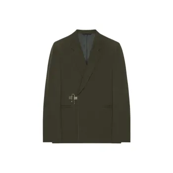 Givenchy U Lock Buckle Wool Blazer