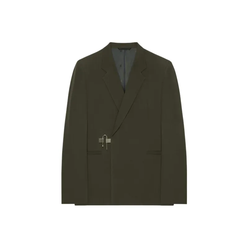 Givenchy U Lock Buckle Wool Blazer-0