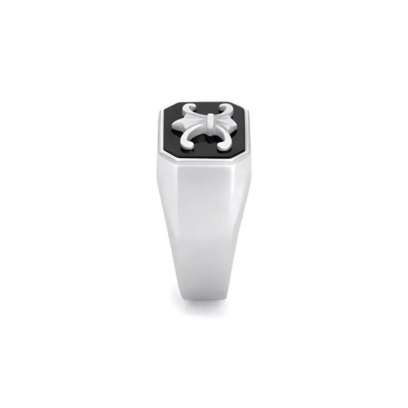 CELINE Agate, Silver Rings Men's Silver-2