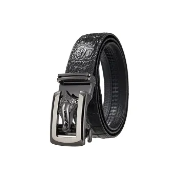 YUZHAOLIN Cow Split Leather Belts Unisex Width 3.5CM