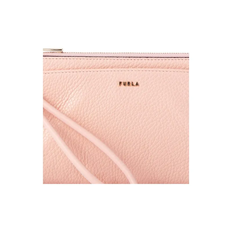 Furla Leather Clutch Women's Candy Rose Pink-4