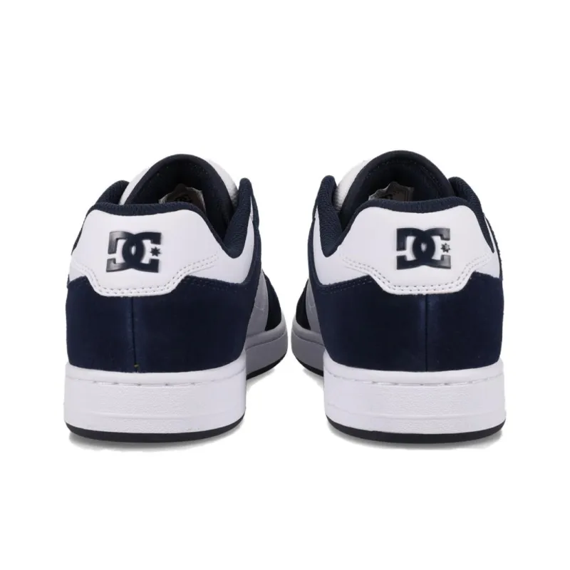 DC Shoes Manteca 4 S Cushioning Low Top Skateboard Shoes Men's Blue White-4
