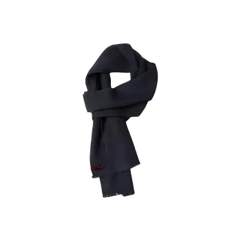 Anta Sheep Cashmere Staple Fiber Yarn Knit Scarves Unisex Basic Black