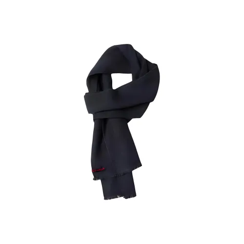 Anta Sheep Cashmere Staple Fiber Yarn Knit Scarves Unisex Basic Black