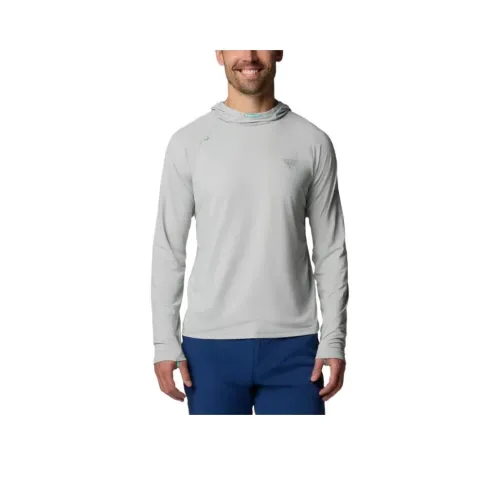 Columbia Wild Cast Omni-Shade Omni-Freeze Omni-Wick Sweatshirt Men's Gray
