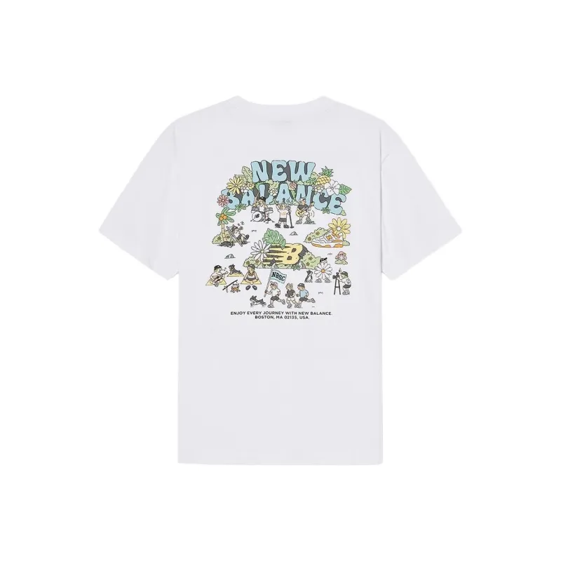 New Balance SEMI OVER FITUNI NB BOY T Shirt Unisex 10 White-1