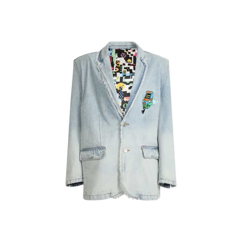 Valeria Obbaco Business Suits Unisex Steel Blue-0