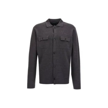 Zanone Flap Pocket Fine Knit Cardigan