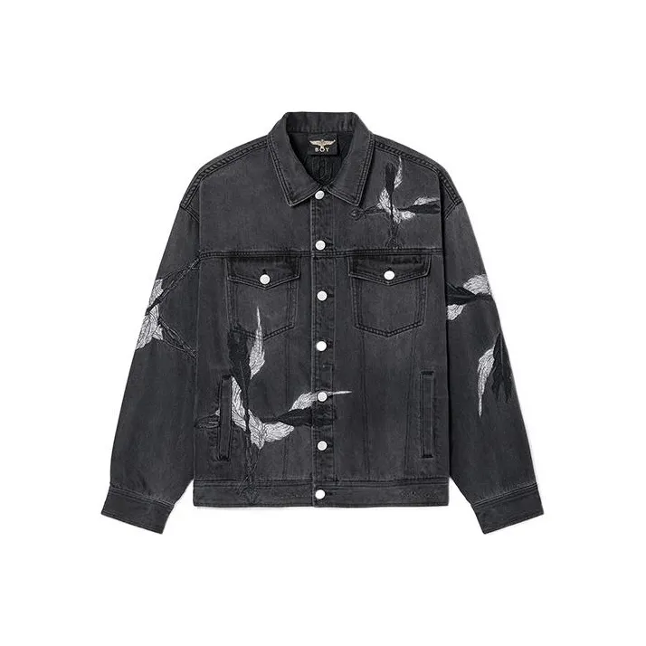 Boy London SS22 Denim Jacket Unisex Black-0