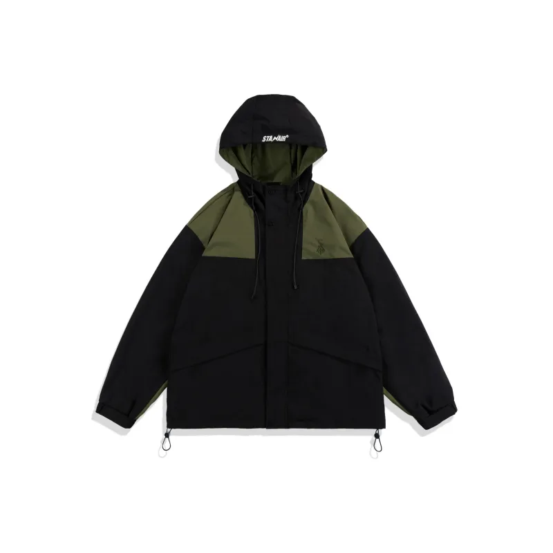 STANAIR Embroidery Sports Waterproof Windproof Hooded Jacket Unisex-5