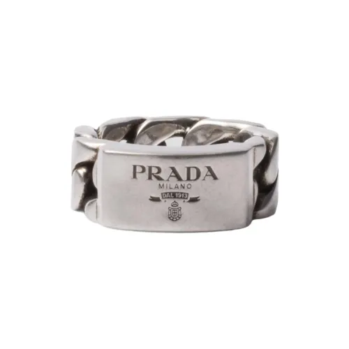 PRADA 925 Sterling Silver Rings Unisex Silver
