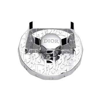 DIOR Brass Phone Accessories Unisex Silver