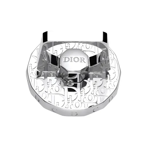 DIOR Brass Phone Accessories Unisex Silver