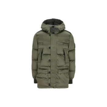 STONE ISLAND Down Jacket Men's Green