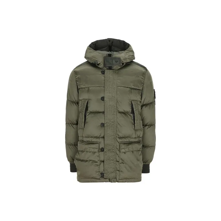 STONE ISLAND Down Jacket Men's Green-0