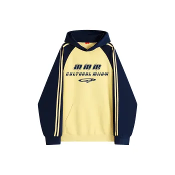 MIIOW Trend Party Series Sweatshirt Unisex _Nsec Navy Blue & Yellow Color Block