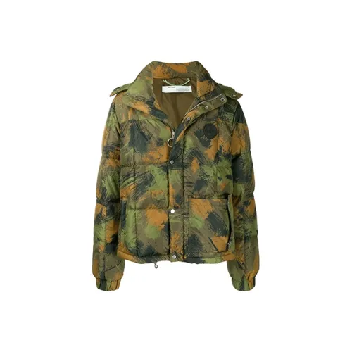OFF WHITE FW19 Down Jackets Men Green Camouflage