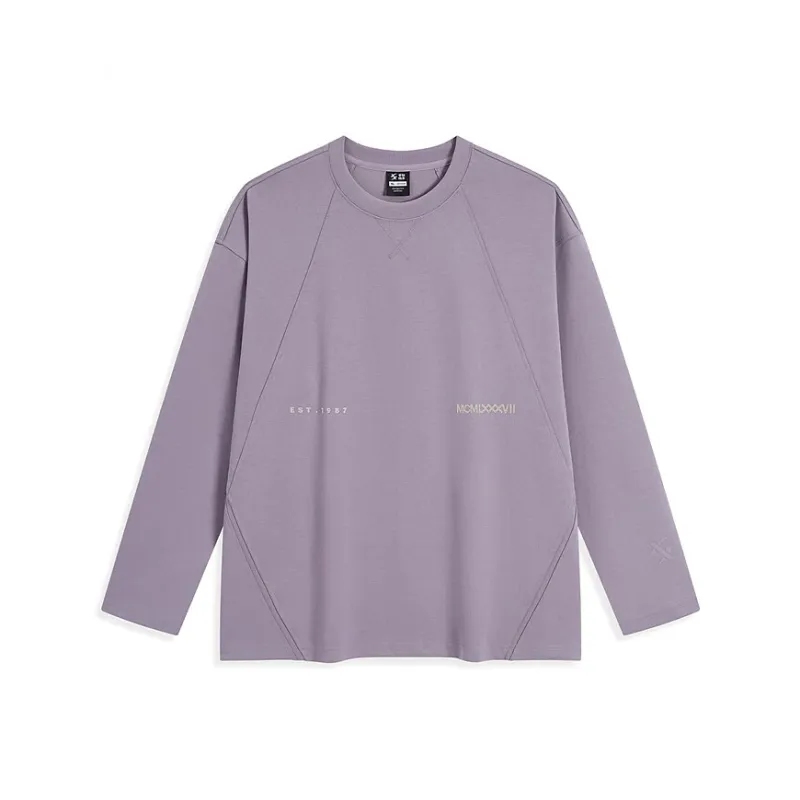 XTEP Sports Life Collection Knitwear Men's Resting Rhinoceros Purple-0