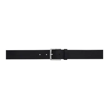 HUGO BOSS Leather Belts Men's Black Width 3CM