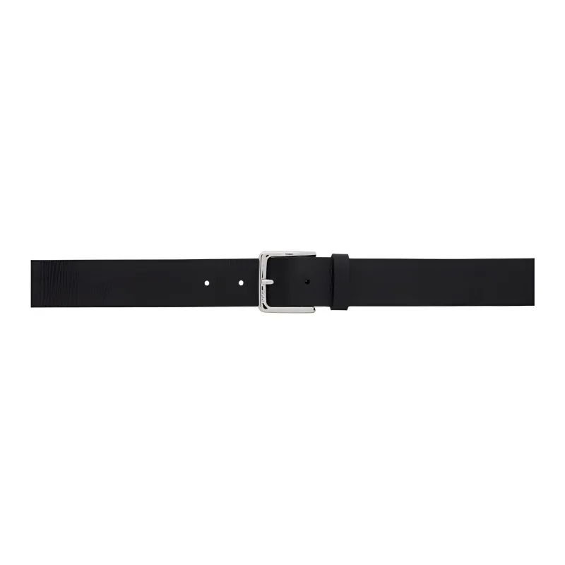 HUGO BOSS Leather Belts Men's Black Width 3CM-0