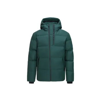 SPYDER Letter Solid Color Hooded Down Jacket Men's