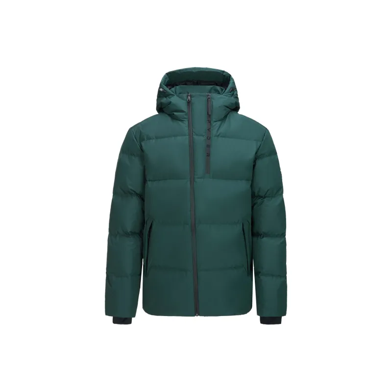 SPYDER Letter Solid Color Hooded Down Jacket Men's-0