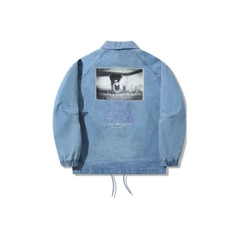 LiNing Denim Jacket Men's Light Blue Denim
